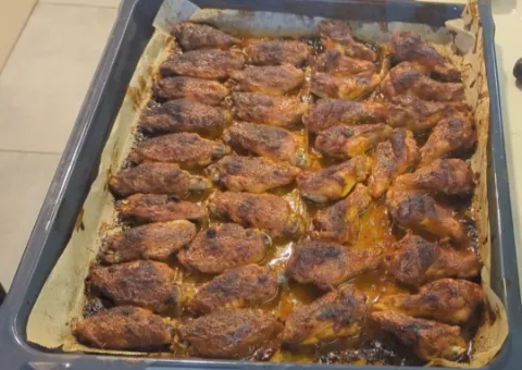 Oven roasted chicken wings 