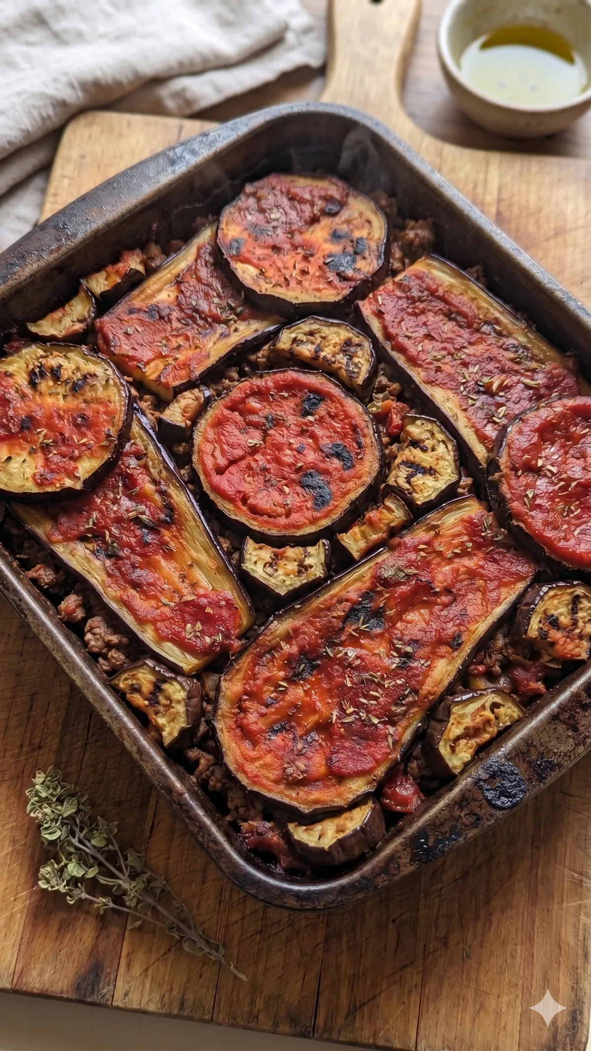 Traditional Old School Eggplant Moussaka