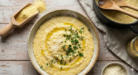 Creamy Toasted Millet Polenta