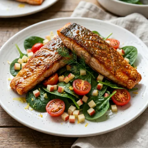Crispy Pan-Fried Trout with Honey Mustard Glaze
